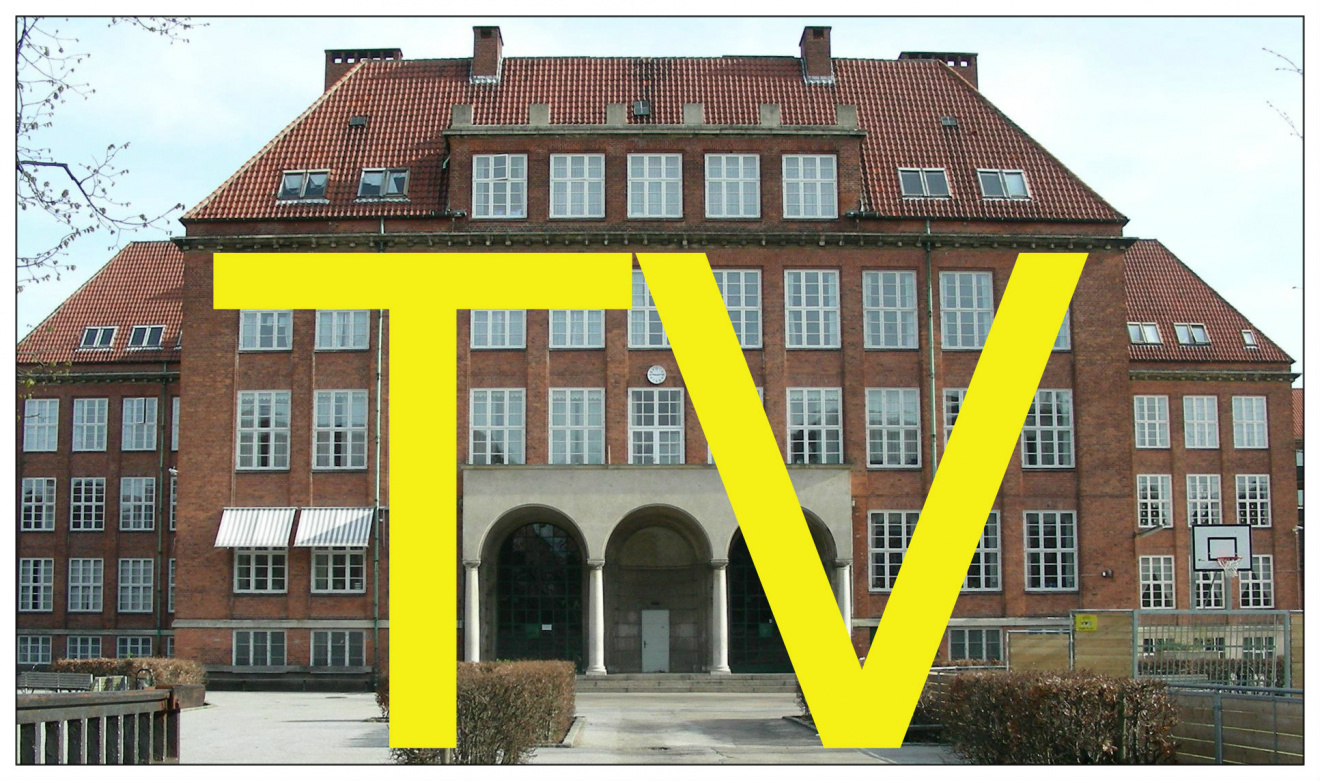 SkoleTV billede hvid ramme